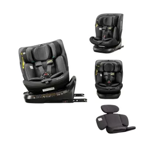Jovikids premium ISOFIX baby Car Seat with 360 degree rotation for 40-150cm Kids Group 0+1/2/3 WDCS001 Black Age- Newborn to 12 Years (0-36 kg)