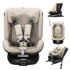 Welldon isofix baby car seat with support leg Smart Rotate 2 Pro I-size 40-150 cm (0-12 Years)