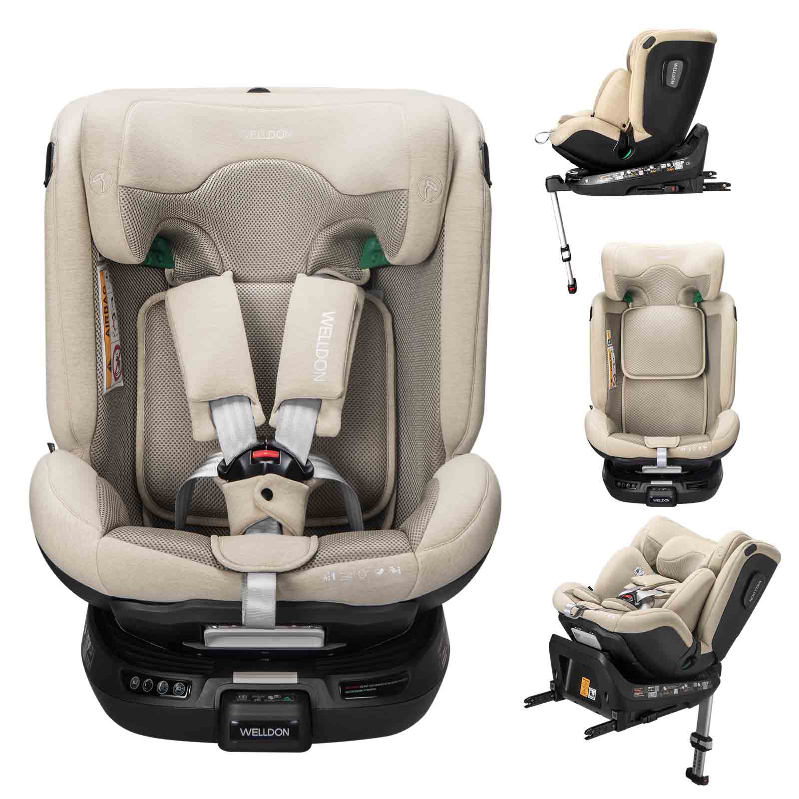 Welldon isofix baby car seat with support leg Smart Rotate 2 Pro I-size 40-150 cm (0-12 Years) Welldon isofix baby car seat with support leg Smart Rotate 2 Pro I-size 40-150 cm (0-12 Years)