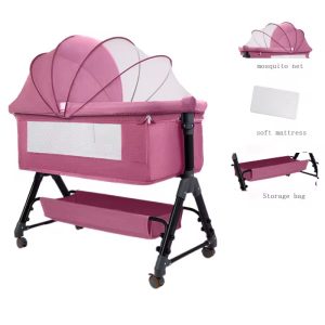 Pink Baby Cosleeper Bed: The Best Sleep Solution for Your Infant
