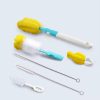 4 in 1 Baby Bottle Brush With Pacifier Brush and straw brush