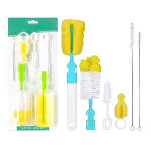 4 in 1 Baby Bottle Brush With Pacifier Brush and straw brush