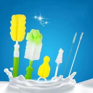 4 in 1 Baby Bottle Brush With Pacifier Brush and straw brush