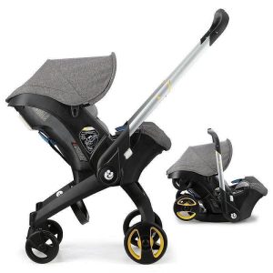 4-in-1 Baby Stroller with car seat, baby cradle and carry cot i-Size Certified, Enhanced Safety & Comfort Travel System