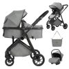 3 in 1 kidilo stroller set value pack with baby car seat and diaper bag (0-25 kgs)