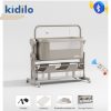 Kidilo 4 in 1 electric bedside Cosleeper/Swing Baby Cradle Bed With A Mosquito Net and overhead toys, remote control and music lullabies