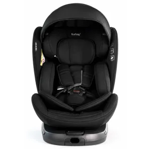 Burbay T10 ISOFIX 360° baby Car Seat Convertible Child Safety Seat with Side Impact Protection, Reclining Design & Adjustable Headrest (0–12 years) 40-150cm Kids Group 0+1/2/3