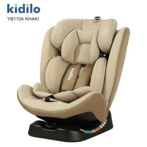 Kidilo baby Car Seat with a Reclining Base and height adjustable (0-12 years).