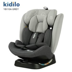 Kidilo baby Car Seat with a Reclining Base and height adjustable (0-12 years).