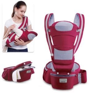 Baby Carrier With Hip Seat-red