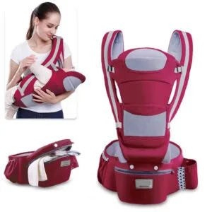 Baby Carrier With Hip Seat-red