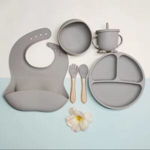 Complete Food-Grade Silicone Baby Weaning Set