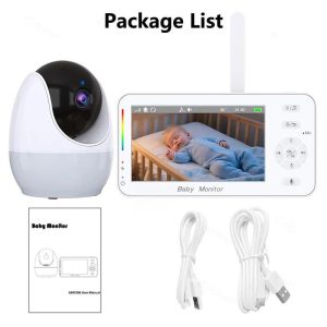 Smart WiFi 4.3 Inch Baby Camera with night light and Remote View & VOX