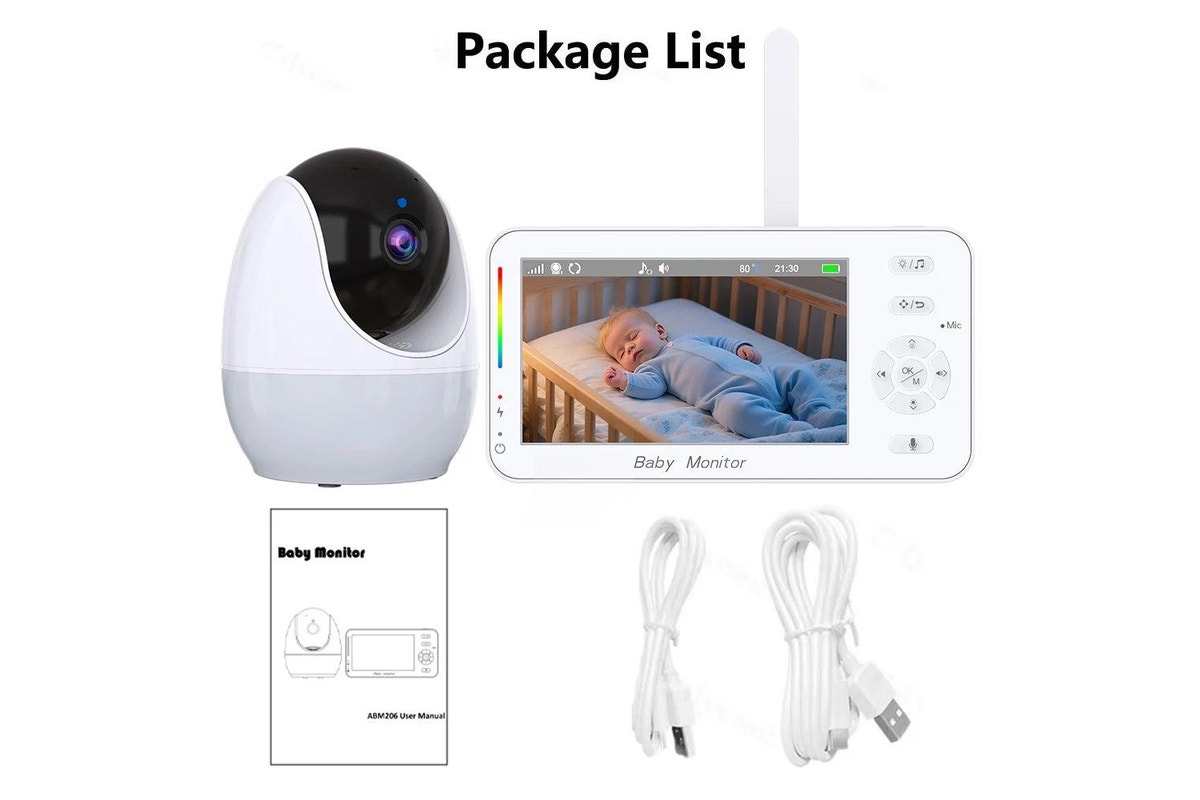 Smart WiFi 4.3 Inch Baby Camera with night light and Remote View & VOX Smart WiFi 4.3 Inch Baby Camera with night light and Remote View & VOX