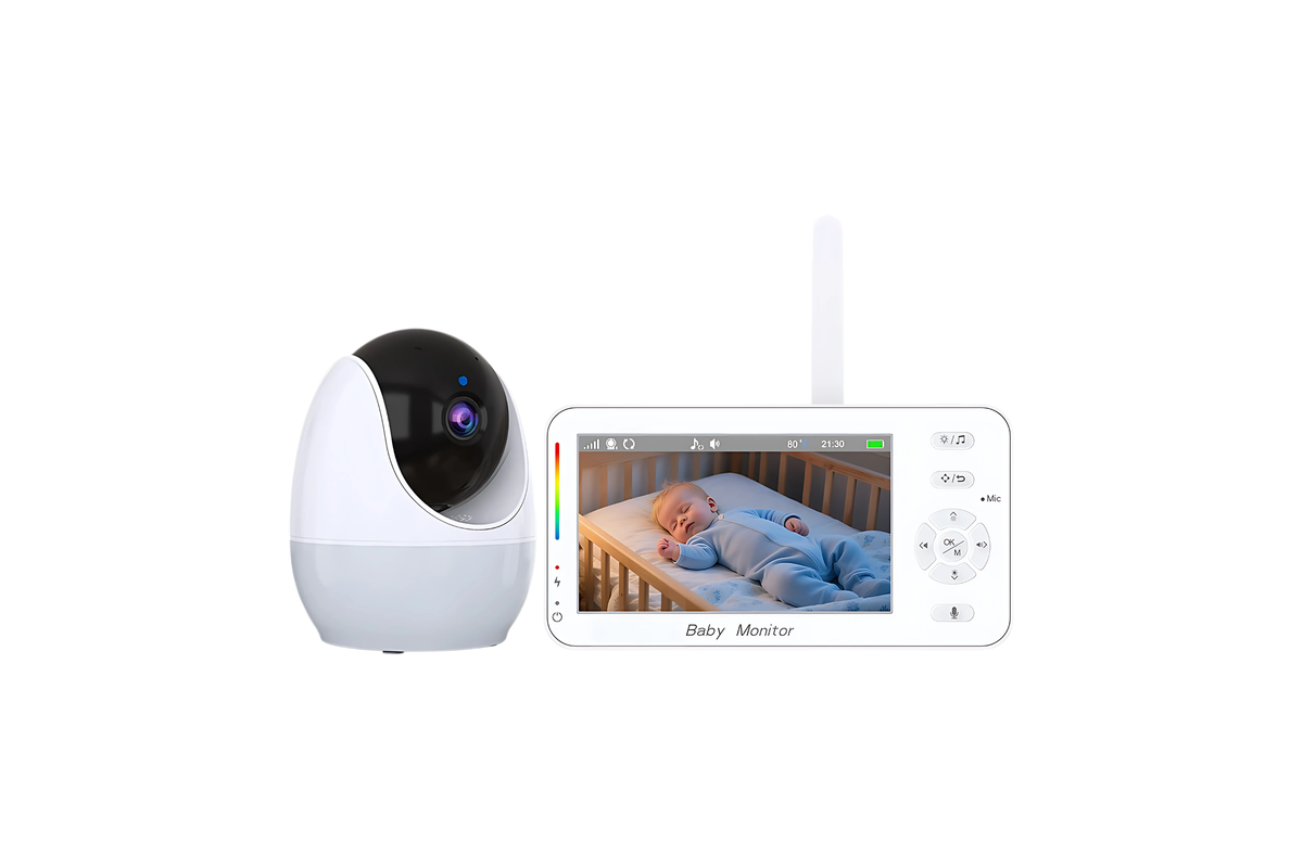 Smart WiFi 4.3 Inch Baby Camera with night light and Remote View & VOX Smart WiFi 4.3 Inch Baby Camera with night light and Remote View & VOX