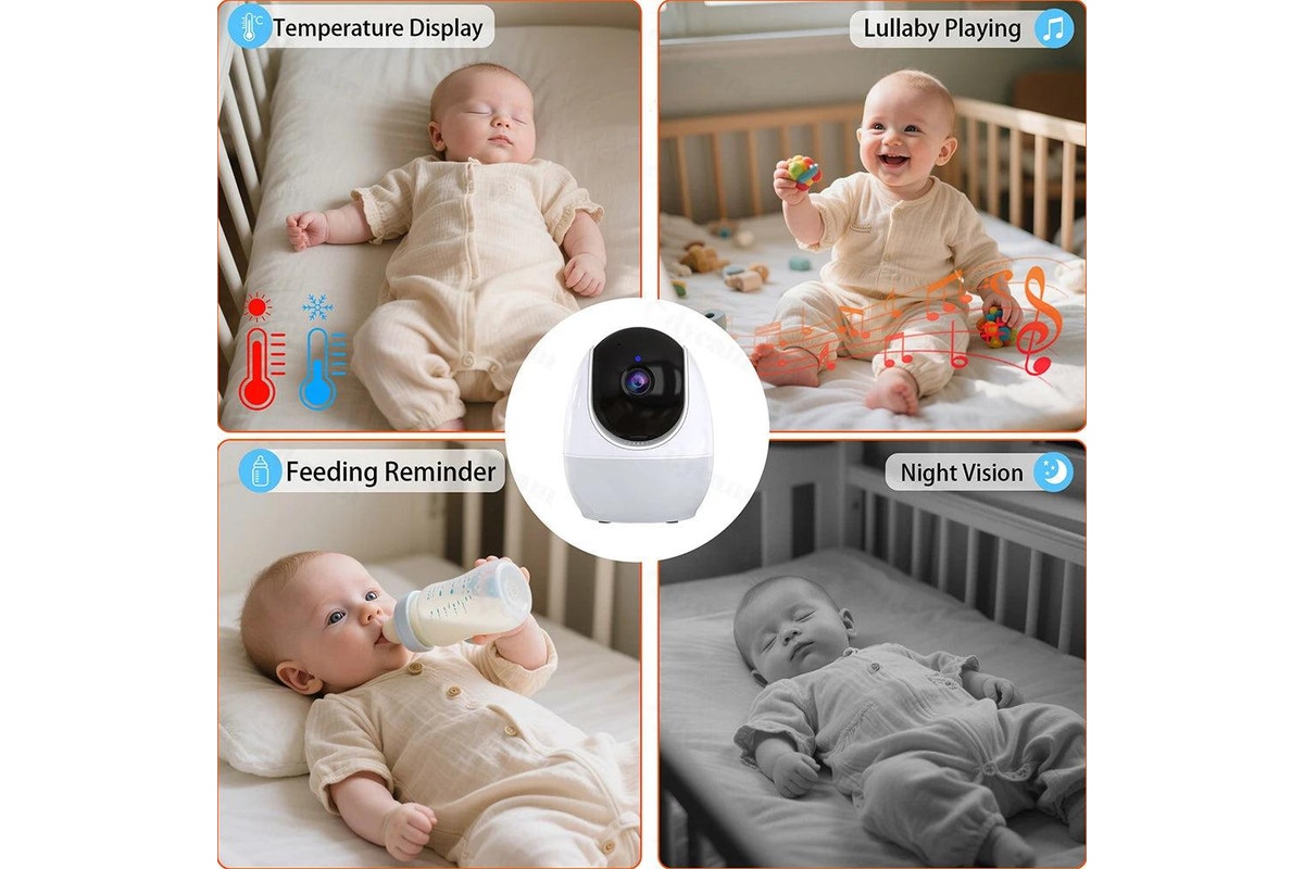 Smart WiFi 4.3 Inch Baby Camera with night light and Remote View & VOX Smart WiFi 4.3 Inch Baby Camera with night light and Remote View & VOX