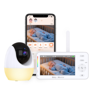 Smart WiFi 4.3 Inch Baby Camera/ monitor with night light and Remote View & VOX