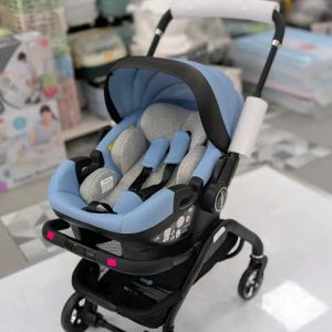 Kidilo 3-in-1 baby stroller, baby safety car seat, newborn baby sleeping basket, portable (0-18 kgs)