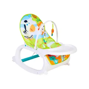 3 in 1 Newborn to toddler baby Rocker with music and vibrations - green