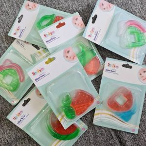 Infant Silicone Teether to Soothe Teething Baby Gums, Bpa Free, Odourless, Easy to Grip for Babies, Bright & Multicolour,3M+