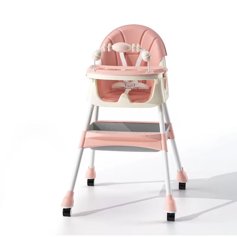 Foldable 2 in 1 Baby Dining Highchair with removable toy bar Foldable 2 in 1 Baby Dining Highchair with removable toy bar