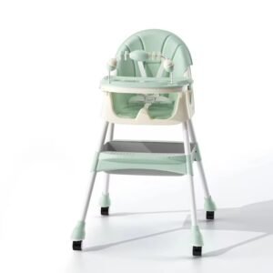 Foldable 2 in 1 Baby Dining Highchair with removable toy bar