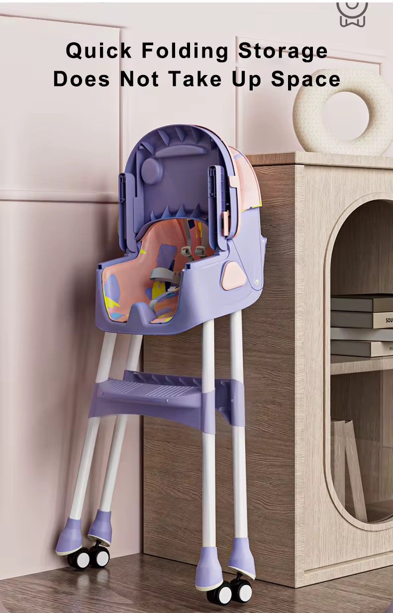 Foldable 2 in 1 Baby Dining Highchair with removable toy bar Foldable 2 in 1 Baby Dining Highchair with removable toy bar