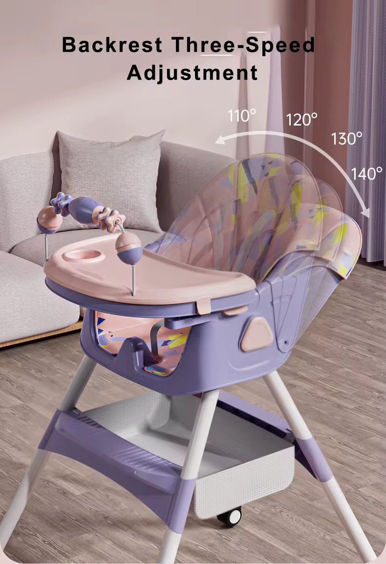 Foldable 2 in 1 Baby Dining Highchair with removable toy bar Foldable 2 in 1 Baby Dining Highchair with removable toy bar