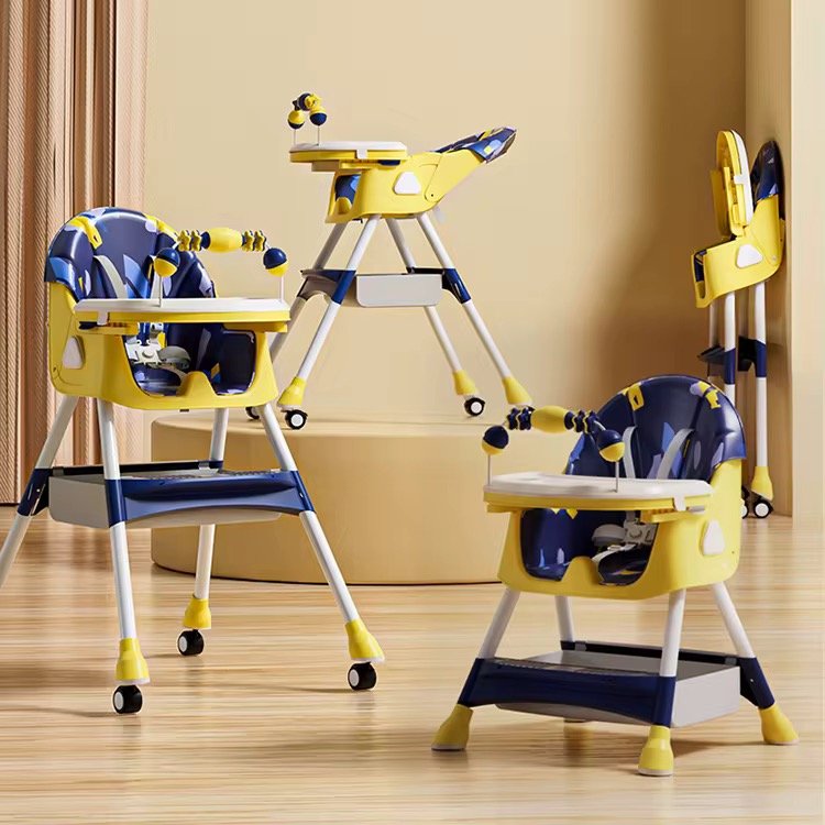 Foldable 2 in 1 Baby Dining Highchair with removable toy bar Foldable 2 in 1 Baby Dining Highchair with removable toy bar