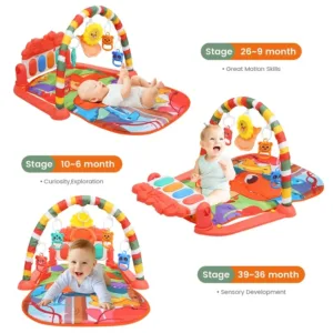 Comfort baby play mat with a musical piano gym