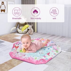 3 in 1 happy place baby playmat with hanging stuffed toys