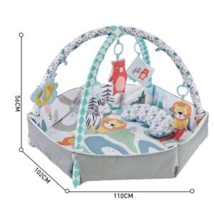 3 in 1 happy place baby playmat with hanging stuffed toys