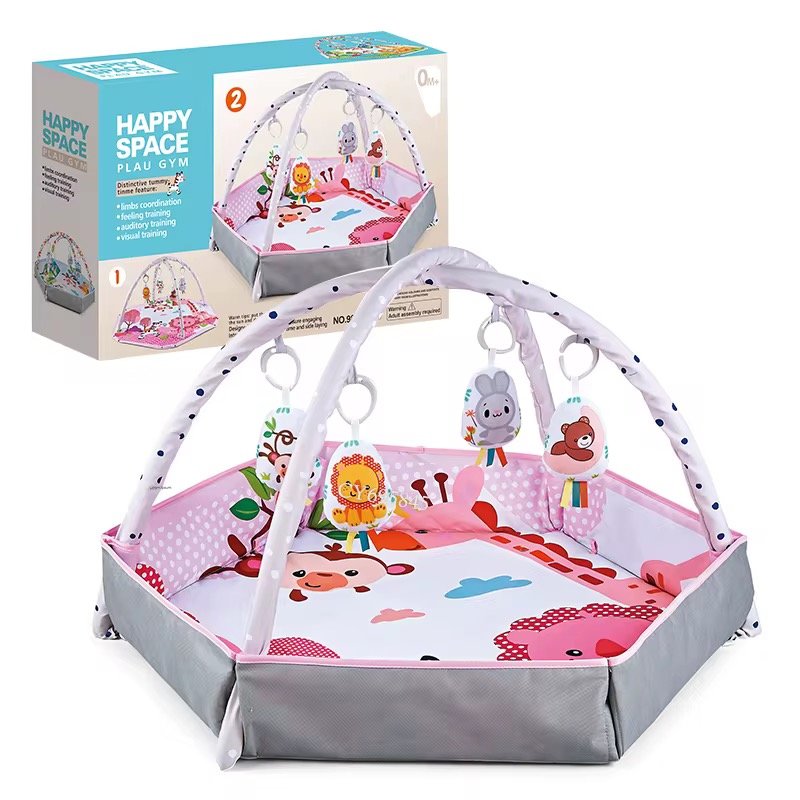 3 in 1 happy place baby playmat with hanging stuffed toys 3 in 1 happy place baby playmat with hanging stuffed toys