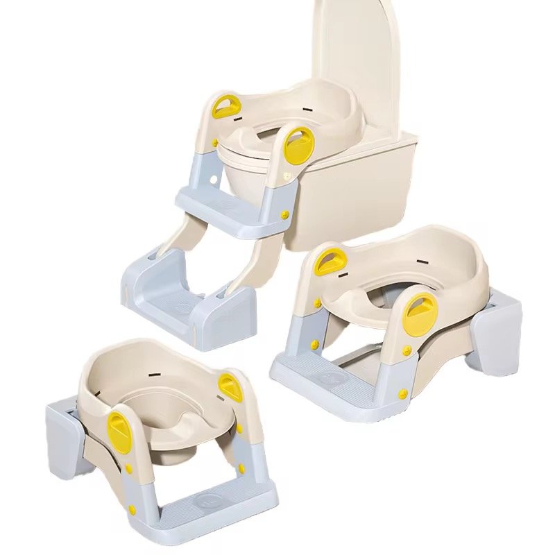 3-In-1 Toilet Potty Trainer Seat With A Ladder 3-In-1 Toilet Potty Trainer Seat With A Ladder