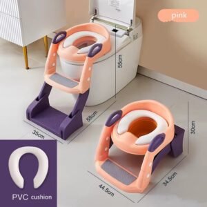 3-In-1 Toilet Potty Trainer Seat With A Ladder