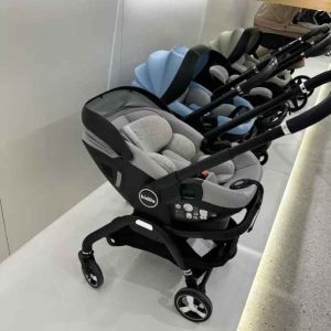 Kidilo 3-in-1 baby stroller, baby safety car seat, newborn baby sleeping basket, portable (0-18 kgs)