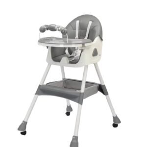 Foldable 2 in 1 Baby Dining Highchair with removable toy bar