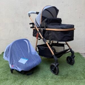 Bassinet Stroller With a car seat/Carrycot and mosquito net