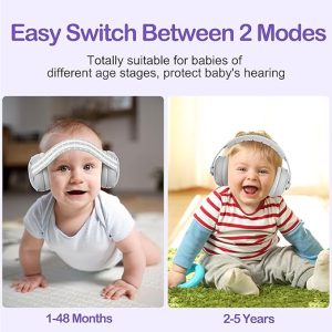 Baby Noise Reduction Ear Muff,Safety Hearing Ear Muff - Noise Cancelling Passive Adjustable Comfort, Portable Ear Muffs for Babies and Toddlers up to 48 months