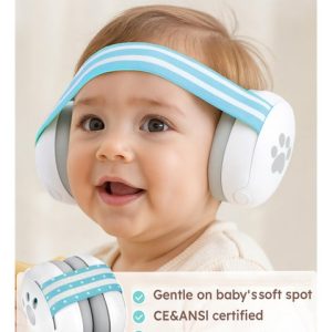 Baby Noise Reduction Ear Muff,Safety Hearing Ear Muff - Noise Cancelling Passive Adjustable Comfort, Portable Ear Muffs for Babies and Toddlers up to 48 months