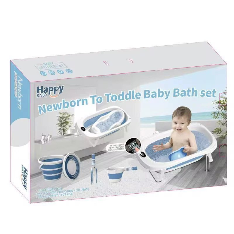 4 in 1 baby bath station/ foldable baby basin set with bath support and temperature sensor 4 in 1 baby bath station/ foldable baby basin set with bath support and temperature sensor