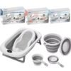 4 in 1 baby bath station/ foldable baby basin set with bath support and temperature sensor