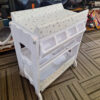 Baby Bath tub station with changing table and movable with lockable wheels