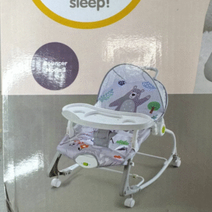 4 In 1 Multifunctional Baby Rocker With Dining Tray, Wheels & Music 0m+