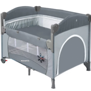 mama kids Baby Crib Travel Cot Cosleeper baby bed for Comfortable Travel, has stand mosquito net and musical toys
