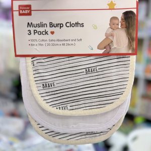 3pcs pack muslin Baby Burp Cloths ,Soft Absorbent