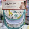 3pcs pack muslin Baby Burp Cloths ,Soft Absorbent