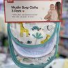 3pcs pack muslin Baby Burp Cloths ,Soft Absorbent