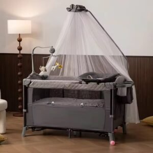 Baby co-sleeper Playpen/cot/bed With Infant Changing Station And Mosquito Net