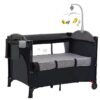 baby portable cosleeper bed Baby Crib Playpen with mosquito net,rocking motion and detachable toys